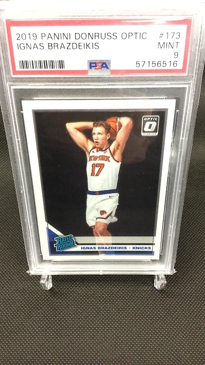 2019 Panini Donruss Optic 173 Ignas Brazdeikis PSA 9