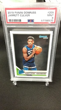2019 Panini Donruss 205 Jarrett Culver PSA 9