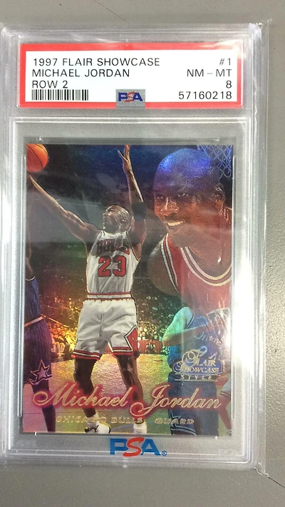 Flair Showcase Michael Jordan PSA 8