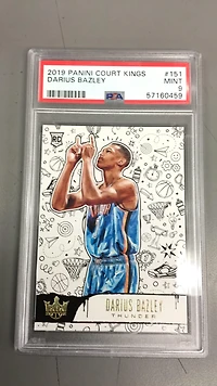 2019 Panini Court Kings 151 Darius Bazley PSA 9