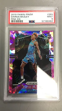 2019 Panini Prizm 289 Darius Bazley Pink Ice PSA 9