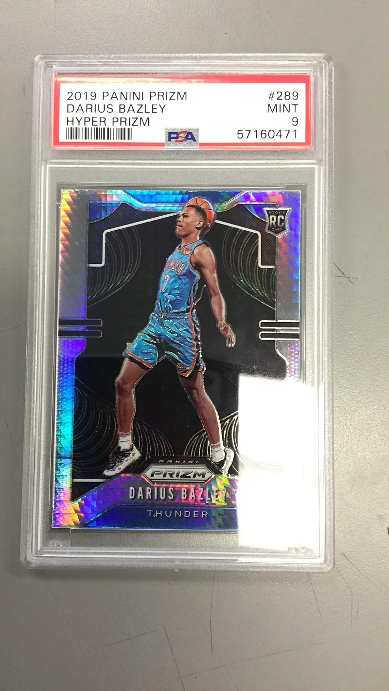 2019 Panini Prizm 289 Darius Bazley Hyper Prizm PSA 9