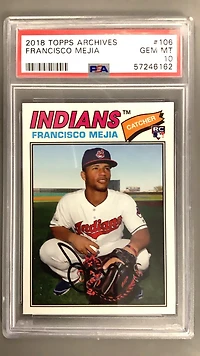 2018 Topps Archives 106 Francisco Mejia PSA 10