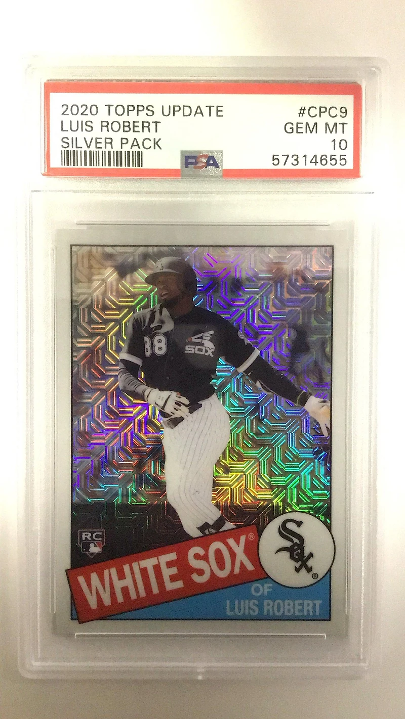 2020 Topps Update Silver Pack 1985 Chrome Promo Cpc9 Luis Robert PSA 10