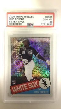 2020 Topps Update Silver Pack 1985 Chrome Promo Cpc9 Luis Robert PSA 10