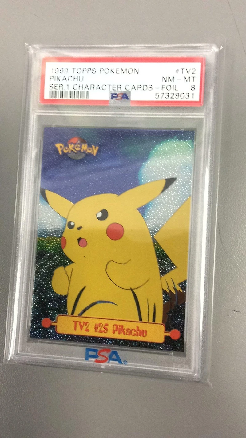 1999 Topps Pokemon Series 1 Character Cards Tv2 Pikachu PSA