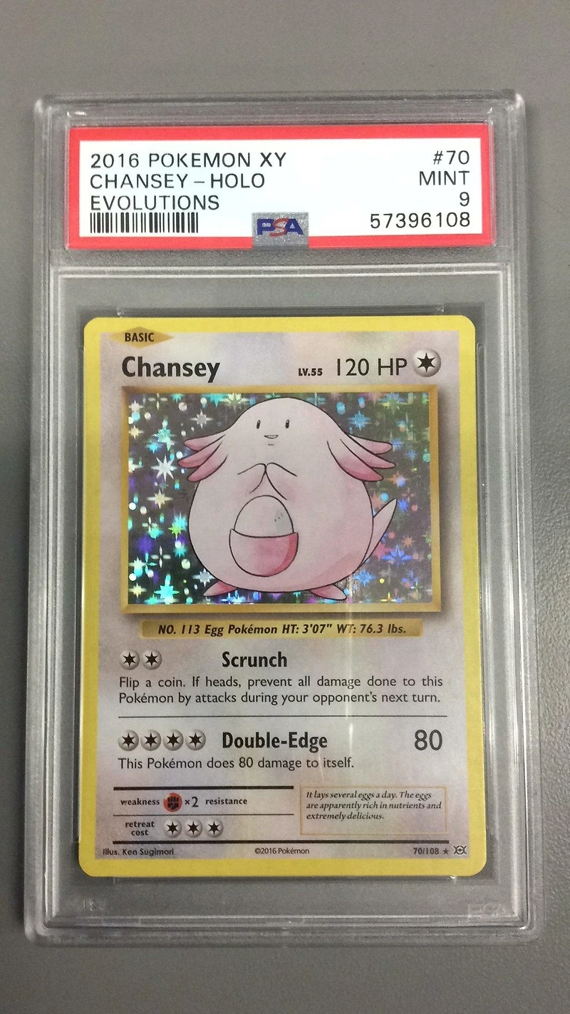 2016 Pokemon Xy Evolutions 70 Chansey PSA 9