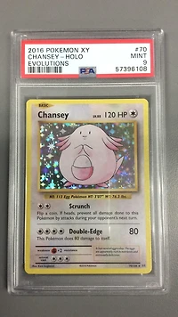 2016 Pokemon Xy Evolutions 70 Chansey PSA 9