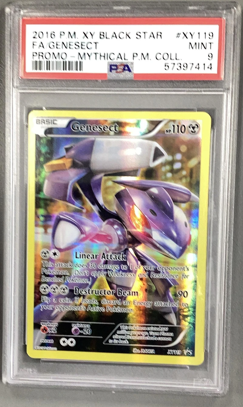 2016 Pokemon Xy Black Star Promo Xy119 Full Art/genesect Mythical Pokemon Collection PSA