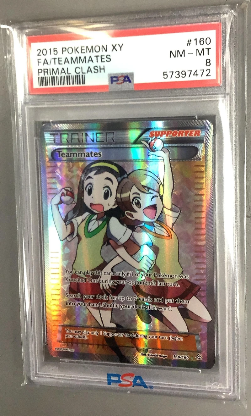 2015 Pokemon Xy Primal Clash 160 Full Art/teammates PSA 8