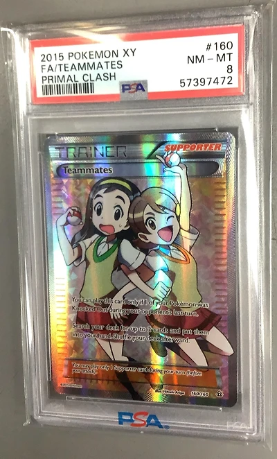 2015 Pokemon Xy Primal Clash 160 Full Art/teammates PSA 8