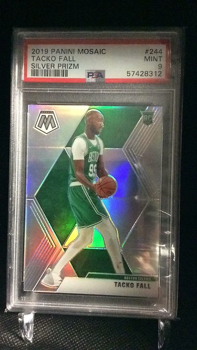 2019 Panini Mosaic 244 Tacko Fall Silver Prizm PSA 9