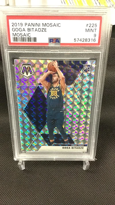 2019 Panini Mosaic 225 Goga Bitadze Mosaic PSA 9