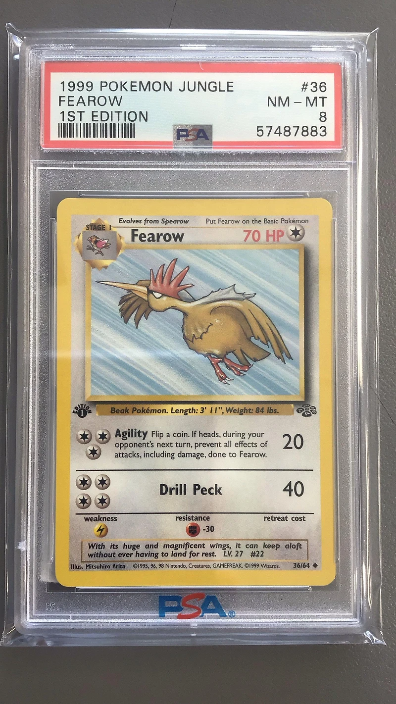 1999 Pokemon Jungle 36 Fearow PSA 8