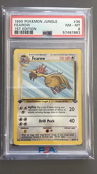 1999 Pokemon Jungle 36 Fearow PSA 8