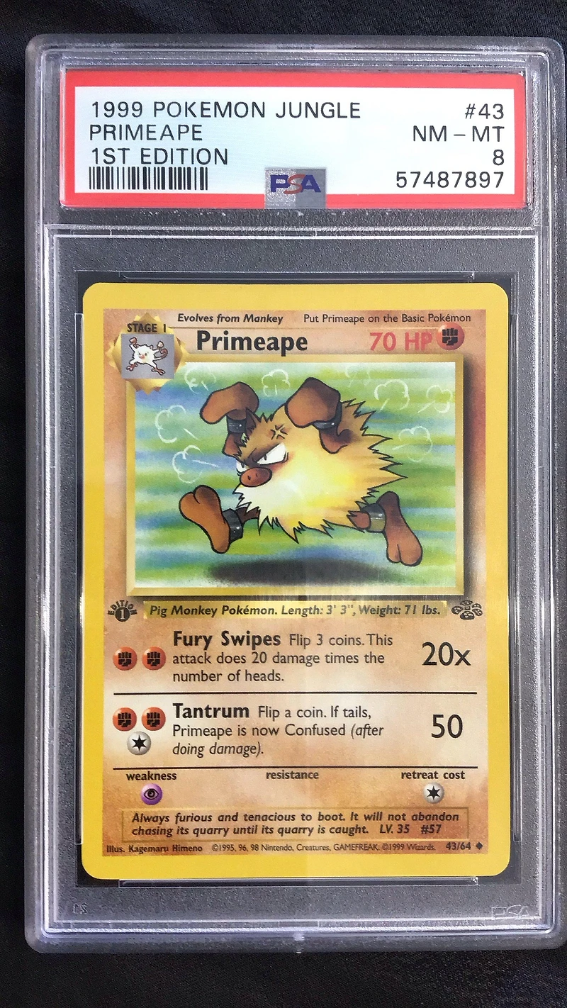 1999 Pokemon Jungle 43 Primeape PSA
