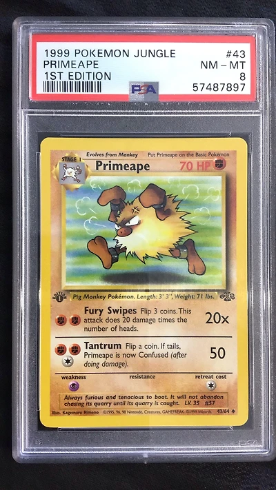 1999 Pokemon Jungle 43 Primeape PSA