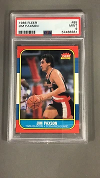 1986 Fleer 85 Jim Paxson PSA 9