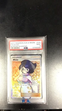 2017 Pokemon Sun & Moon Burning Shadows 147 Fa/wicke PSA 9
