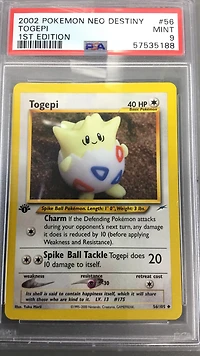 2002 Pokemon Neo Destiny 56 Togepi PSA 9