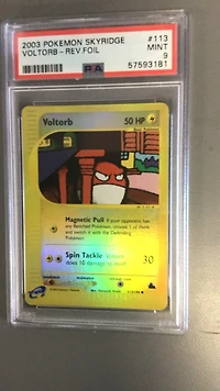 2003 Pokemon Skyridge 113 Voltorb-reverse Foil PSA