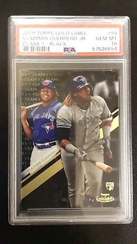 2019 Topps Gold Label 99 Vladimir Guerrero Jr. Class 1-black PSA 10