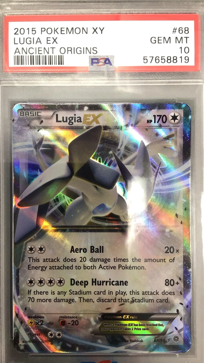 2015 Pokemon Xy Ancient Origins 68 Lugia Ex PSA