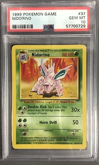 1999 Pokemon Game 37 Nidorino PSA