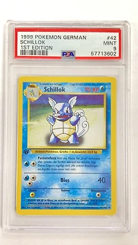 1999 Pokemon German 42 Schillok 1st Edition PSA 9