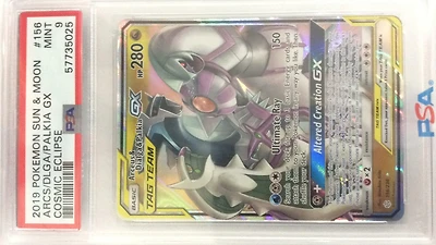 2019 Pokemon Sun & Moon Cosmic Eclipse Arcs/dlga/palkia Gx PSA