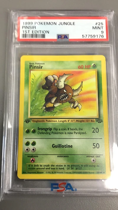 1999 Pokemon Jungle 25 Pinsir PSA