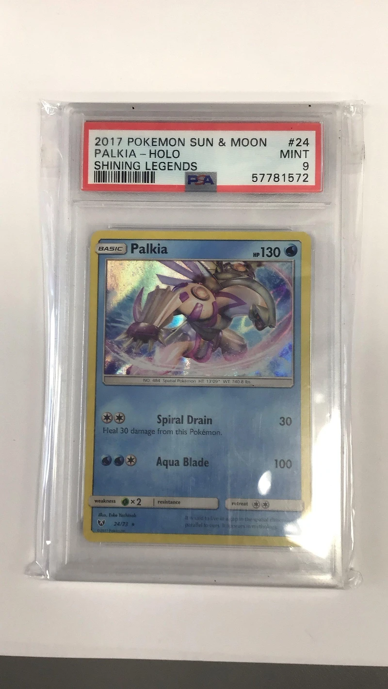 2017 Pokemon Sun & Moon Shining Legends 24 Palkia-holo PSA 9