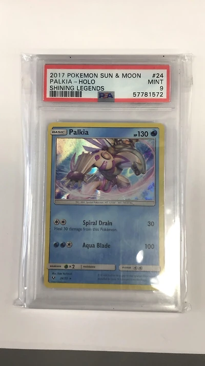 2017 Pokemon Sun & Moon Shining Legends 24 Palkia-holo PSA 9