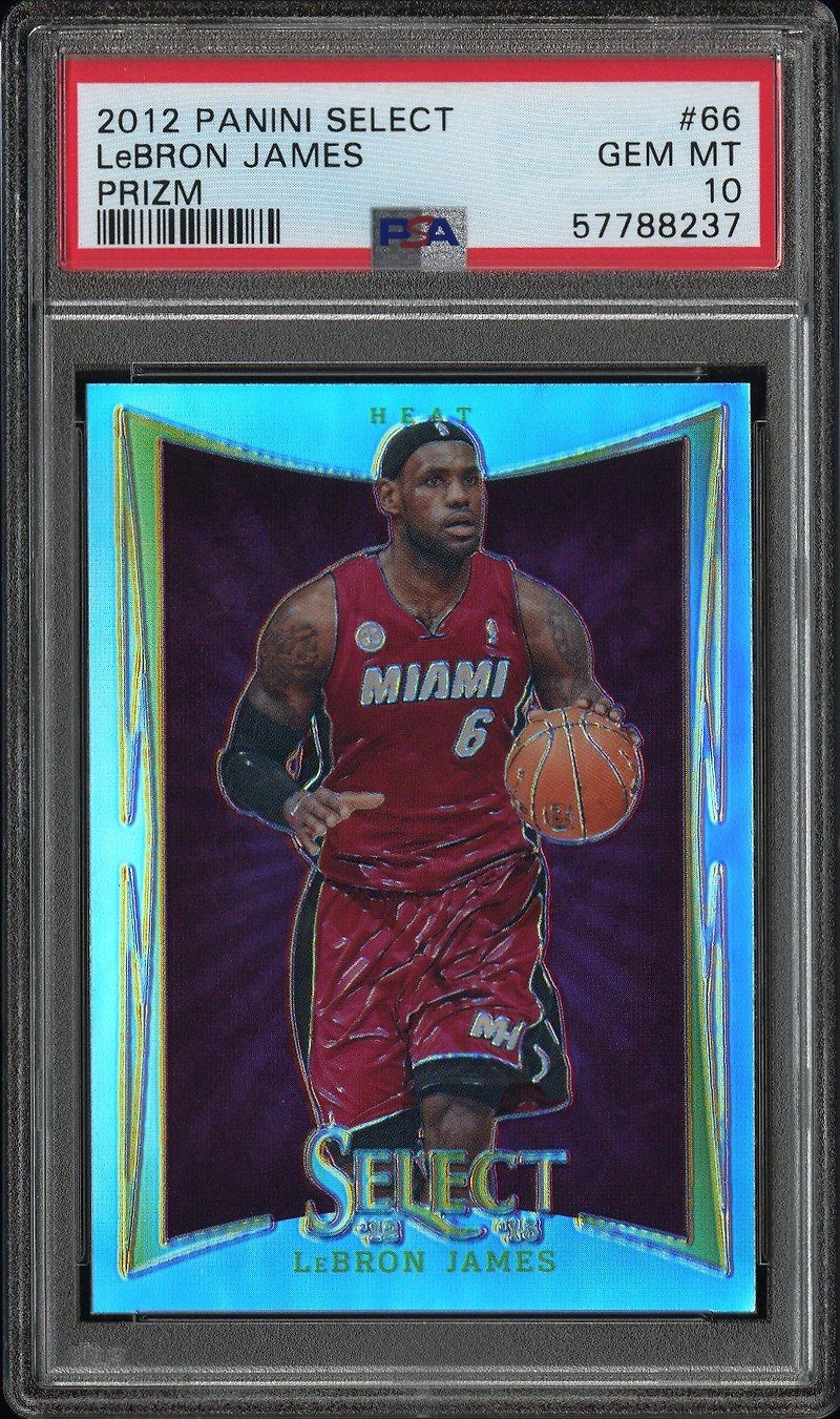 2012 Panini Select 66 Lebron James Prizm PSA 10