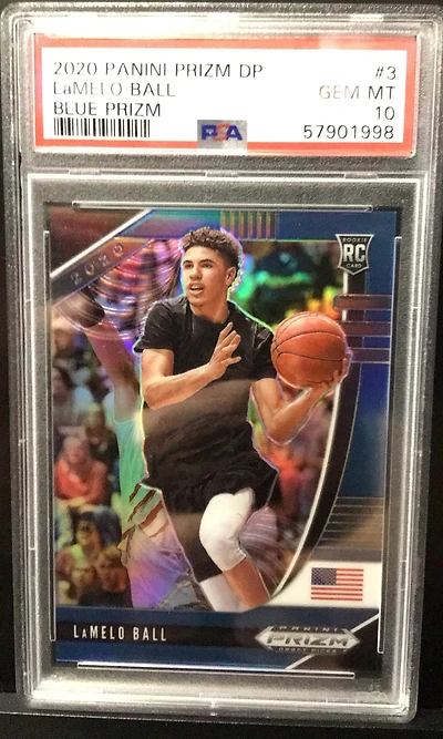 2020 Panini Prizm Draft Picks Lamelo Ball Prizm PSA 10