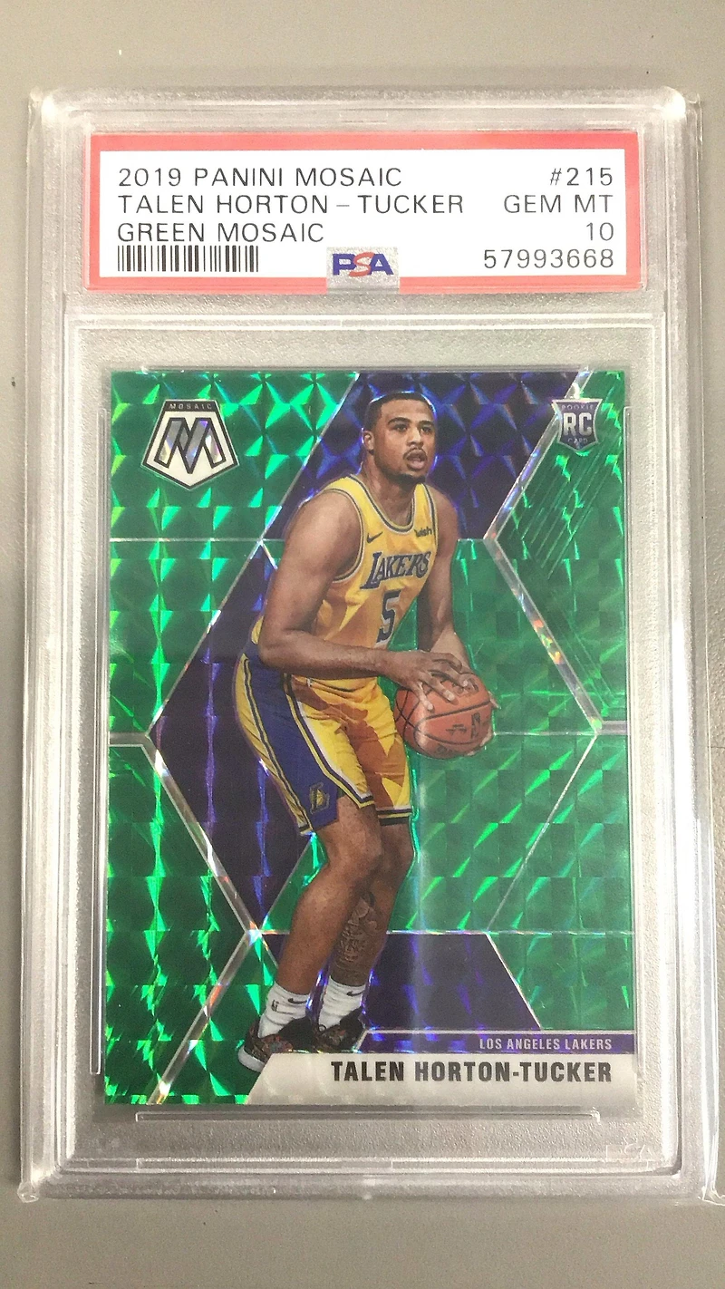 2019 Panini Mosaic 215 Talen Horton-tucker Green Mosaic PSA 10