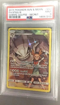 2019 Pokemon Sun & Moon Cosmic Eclipse 247 Full Art/steelix Secret PSA