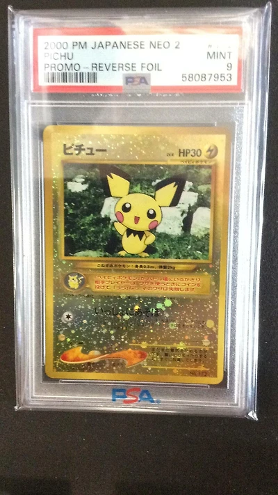 2000 Pokemon Japanese Neo 2 Promo 172 Pichu PSA