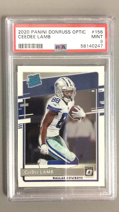 2020 Panini Donruss Optic 156 Ceedee Lamb PSA