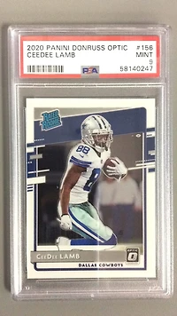 2020 Panini Donruss Optic 156 Ceedee Lamb PSA