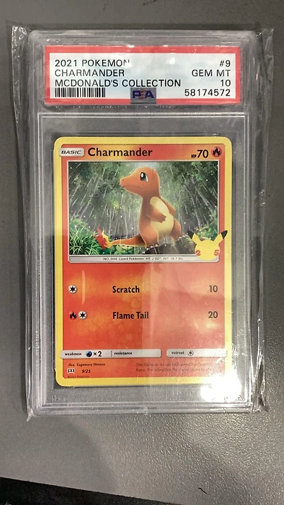 2021 Pokemon Mcdonald's Collection 9 Charmander PSA