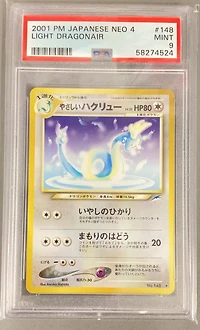 2001 Pokemon Japanese Neo 4 148 Light Dragonair PSA 9