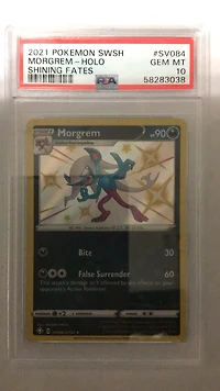 2021 Pokemon Sword & Shield Shining Fates Sv084 Morgrem-holo PSA
