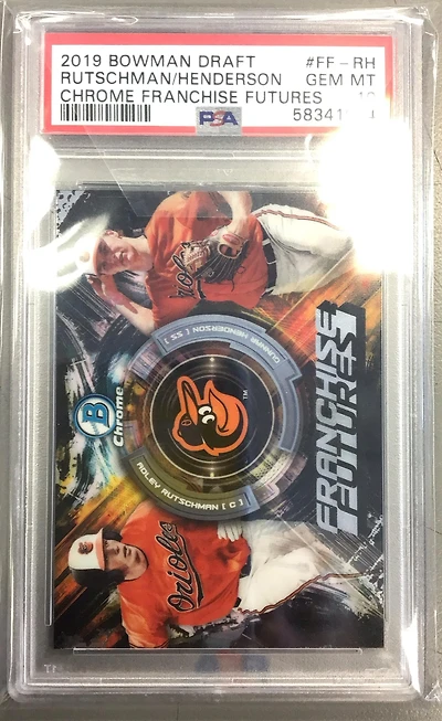 2019 Bowman Draft Chrome Franchise Futures Ff-rh Adley Rutschman/gunnar Henderson PSA 10