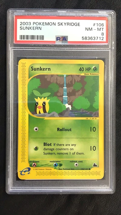 2003 Pokemon Skyridge 106 Sunkern PSA