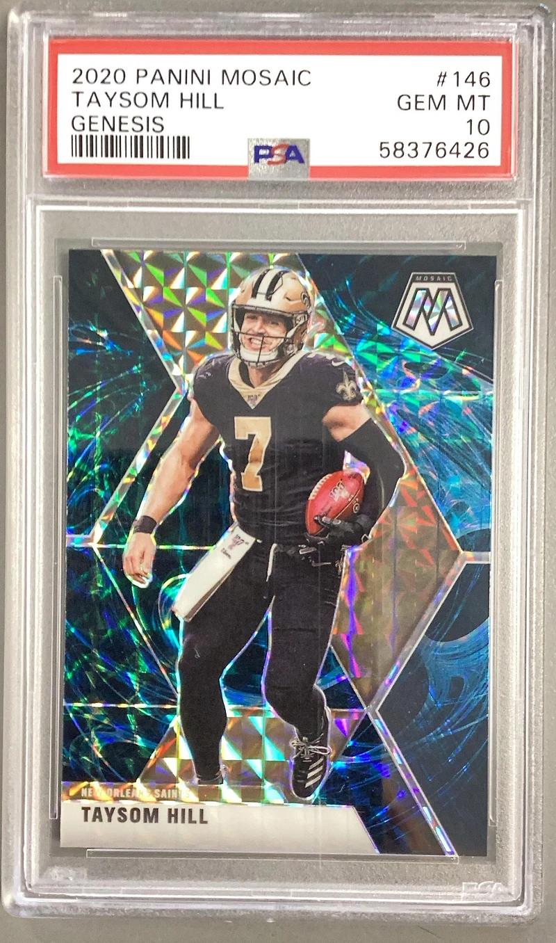 2020 Panini Mosaic 146 Taysom Hill Genesis PSA 10