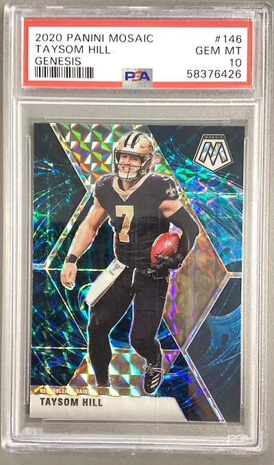 2020 Panini Mosaic 146 Taysom Hill Genesis PSA 10