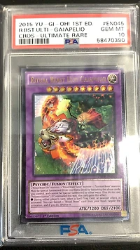 2015 Yu-gi-oh! Cros-crossed Souls En045 Ritual Beast Ulti-gaiapelio 1st Edition-ultimate Rare PSA 10