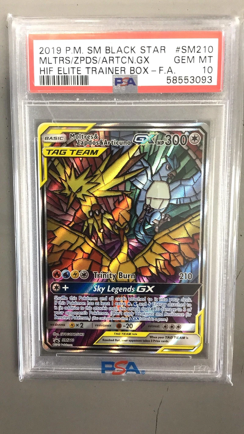 2019 Pokemon Sm Black Star Promo Sm210 Mltrs/zpds/artcn.gx PSA