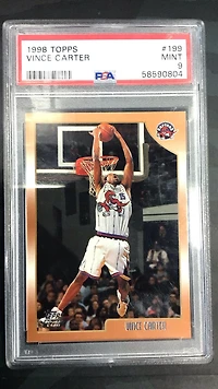 1998 Topps 199 Vince Carter PSA 9